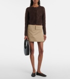 Frame Teddy cropped cashmere cardigan