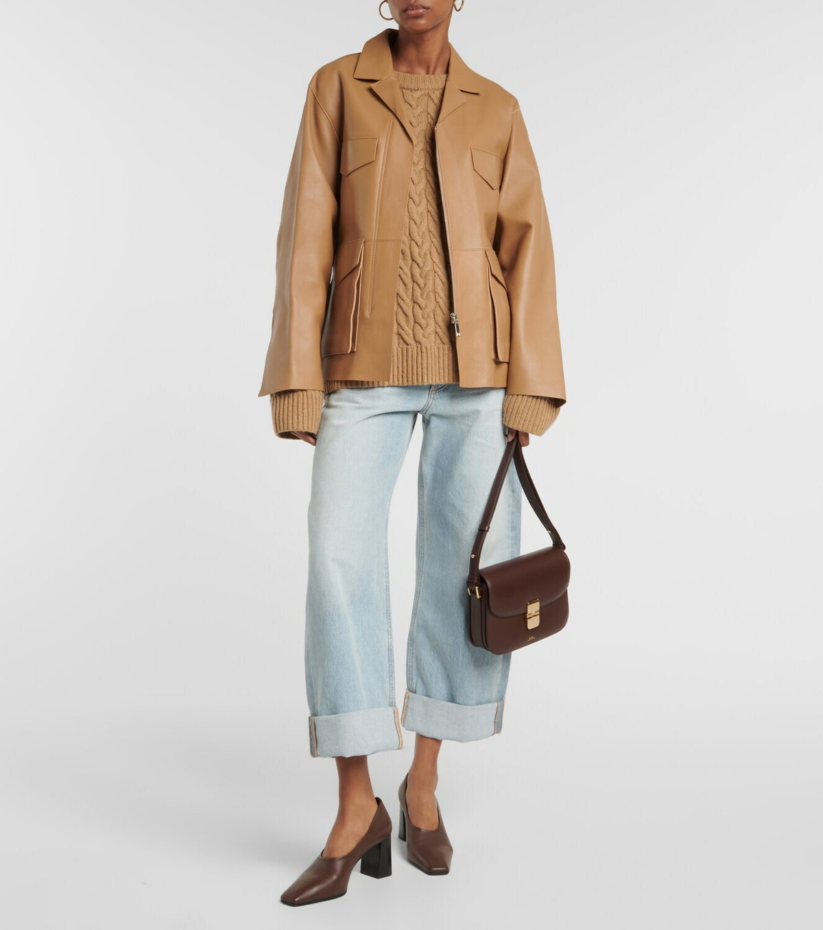 A.P.C. Grace Small leather crossbody bag