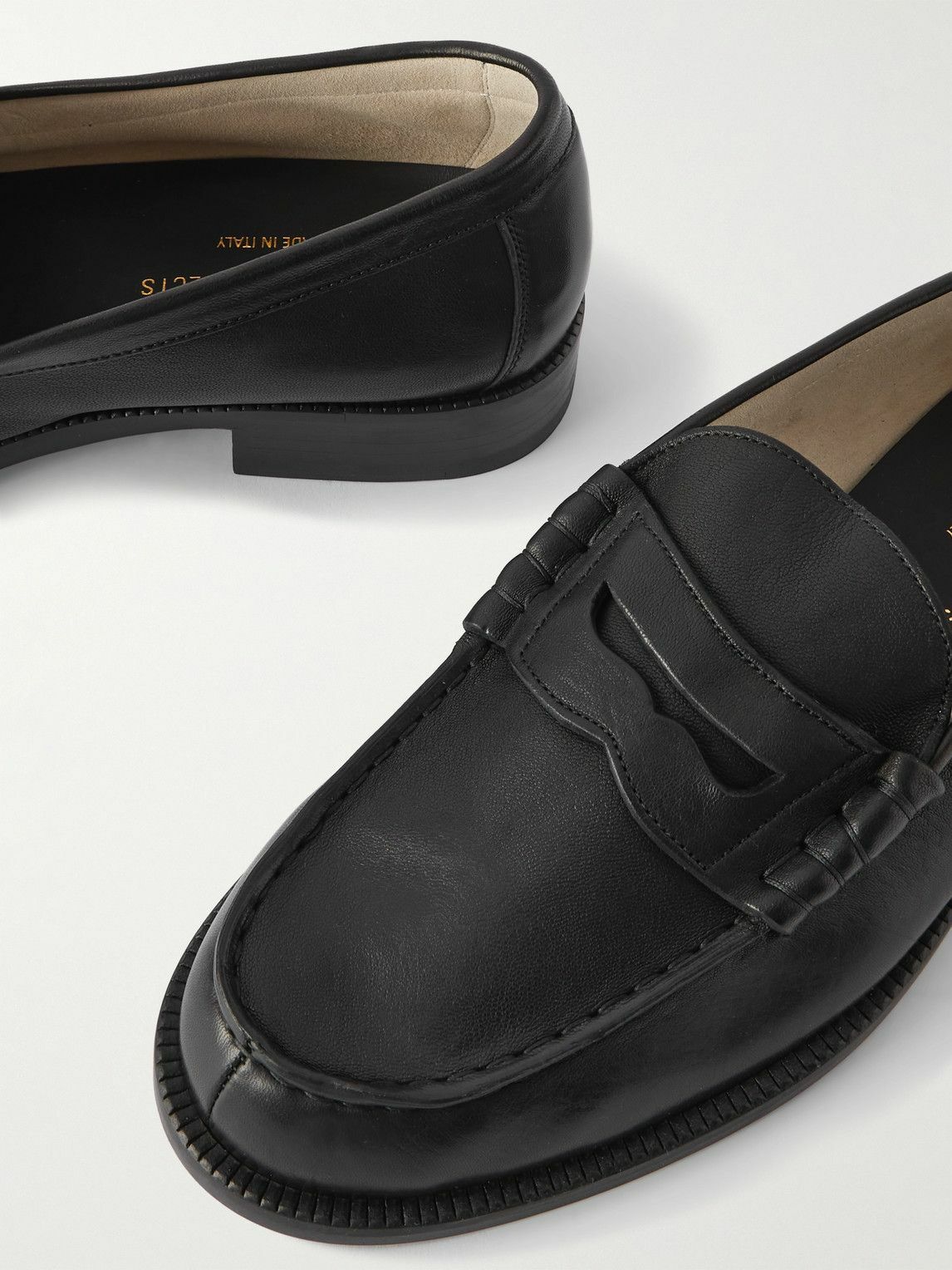 Common Projects - Leather Penny Loafers - Black