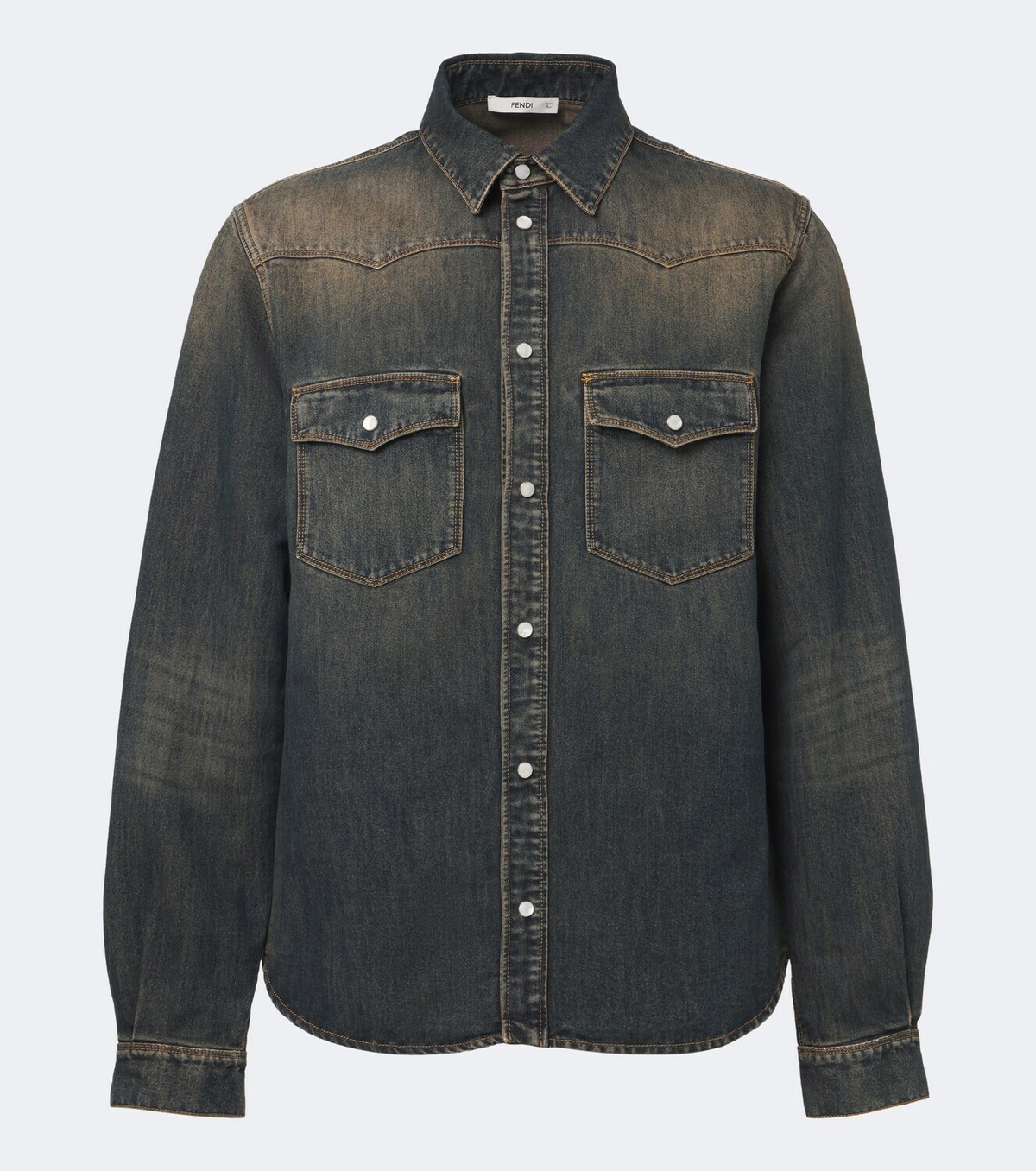 Fendi Faded denim shirt