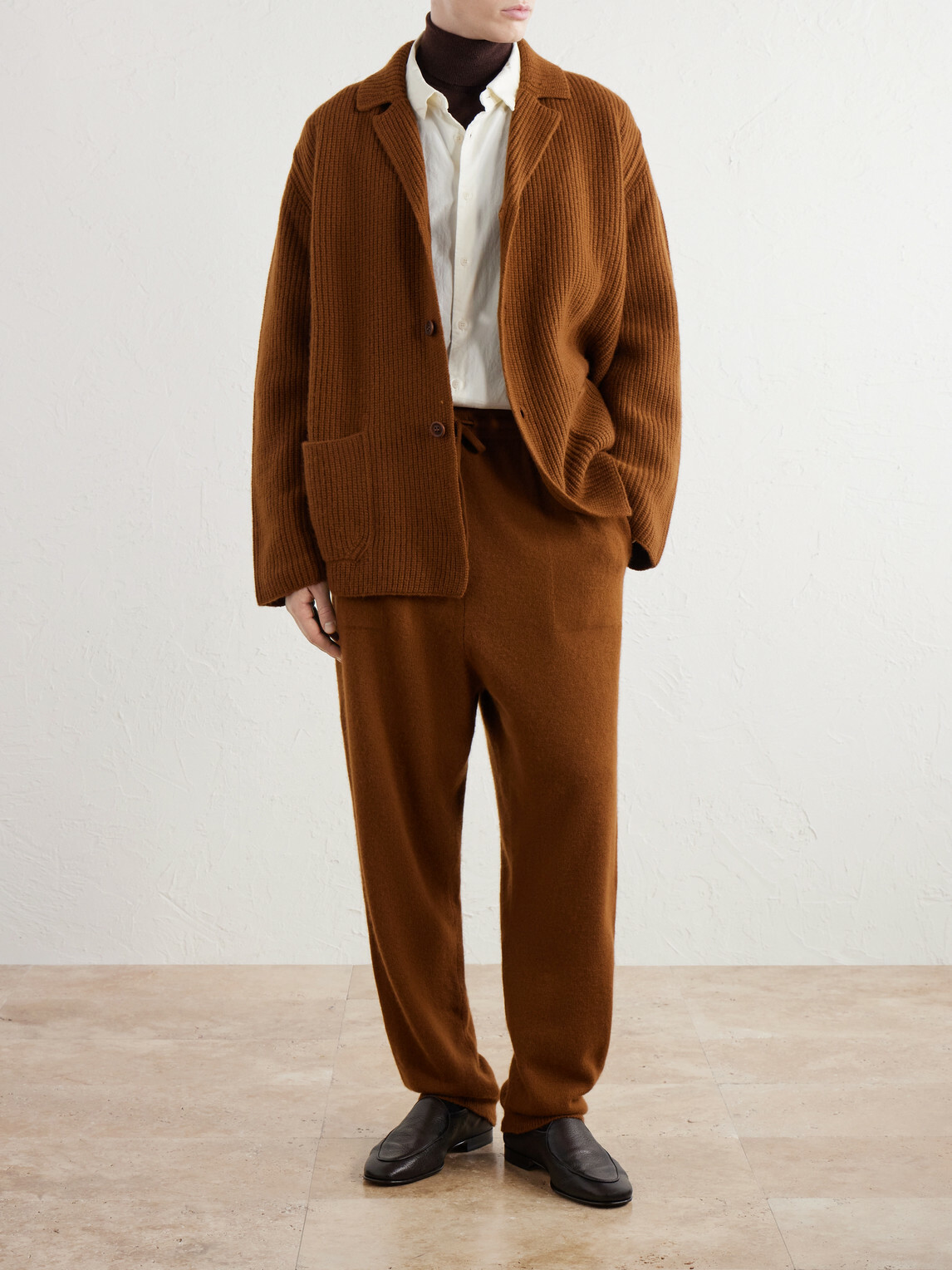 Casey Casey - Zwag Tapered Wool Sweatpants - Brown