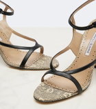 Manolo Blahnik Tibula snake-effect leather sandals