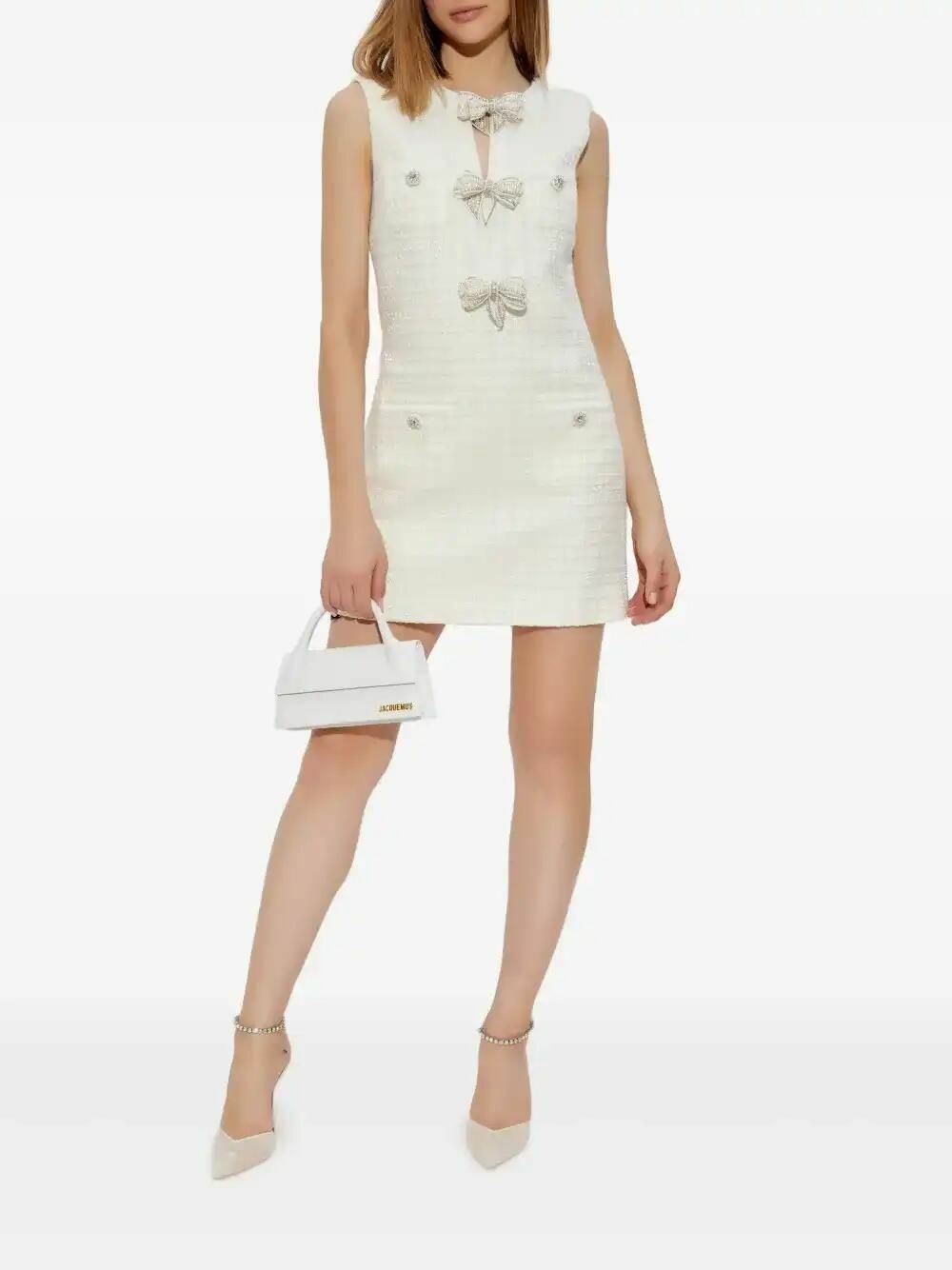 Self-Portrait Bouclé Mini Dress Self-Portrait Self-Portrait Bouclé Mini Dress Self-Portrait