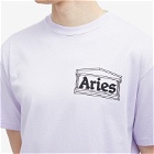Aries Men's Sunbleached Temple T-Shirt in Purple
