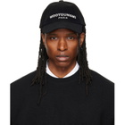 WOOYOUNGMI Black Embroidered Ball Cap