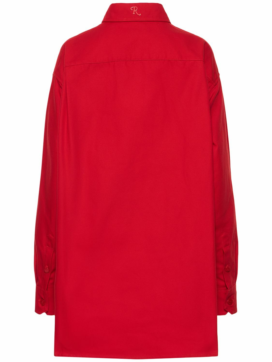 RAF SIMONS Oversize Cotton Denim Shirt