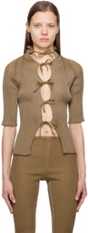 a. roege hove Tan Emma Cardigan