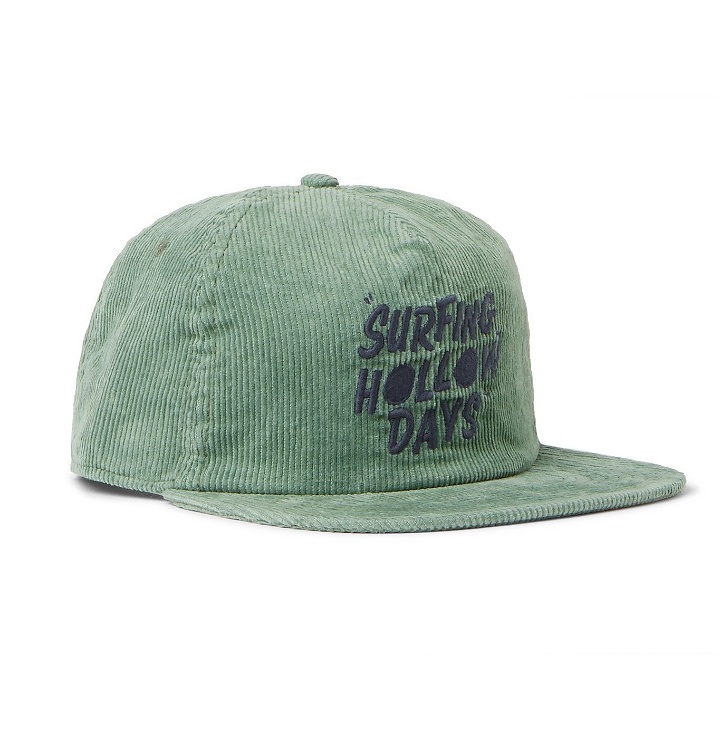 Photo: Outerknown - Logo-Embroidered Hemp and Organic Cotton-Blend Corduroy Baseball Cap - Green