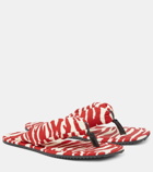 The Attico Indie zebra-print thong sandals