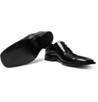 Balenciaga - Polished-Leather Derby Shoes - Black