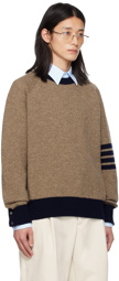 Thom Browne Brown 4-Bar Sweater