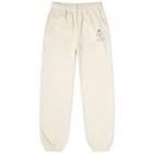 Sporty & Rich Crown Sweat Pant in Cream