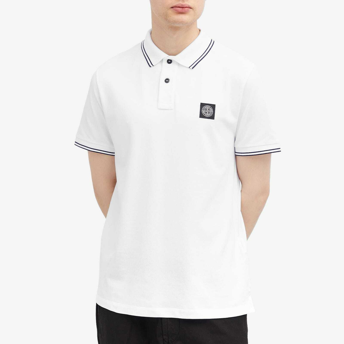 Stone Island - Man - White - Polo Shirt