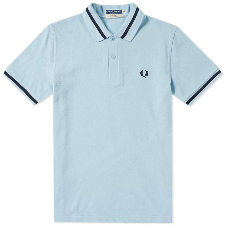 Photo: Fred Perry Reissues Original Single Tipped Polo Blue