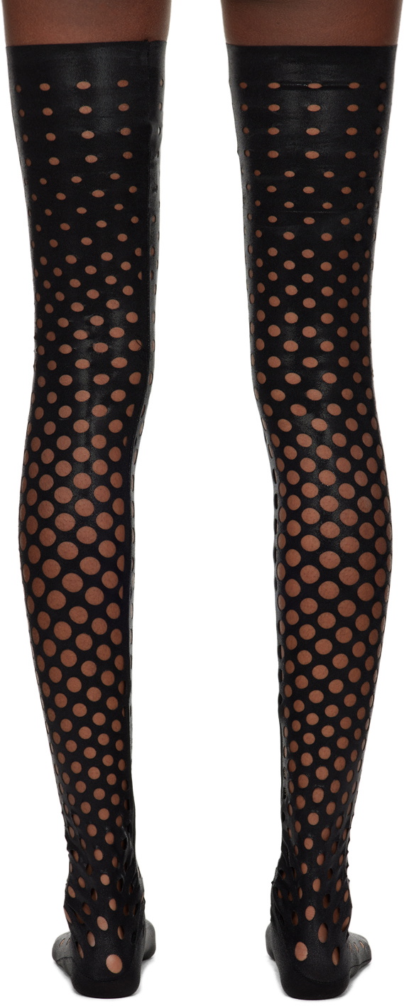 FAL-ASH Black Perforated Socks