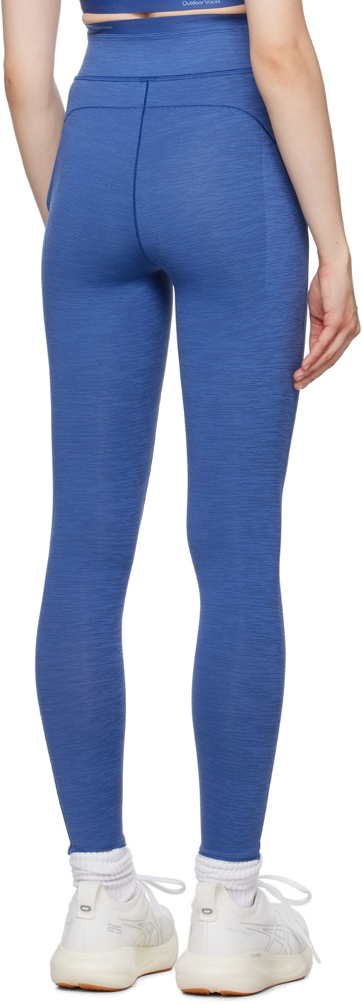 Outdoor Voices Blue Thrive 7/8 Leggings