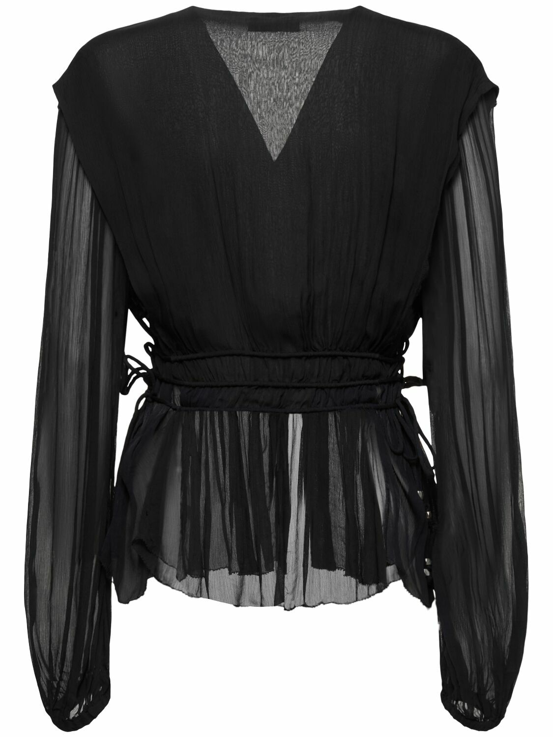 MARANT ETOILE Axeline Wavy Viscose Chiffon Shirt Isabel MARANT ETOILE Axeline Wavy Viscose Chiffon Shirt Isabel