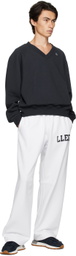 Recto Navy V-Neck Sweatshirt
