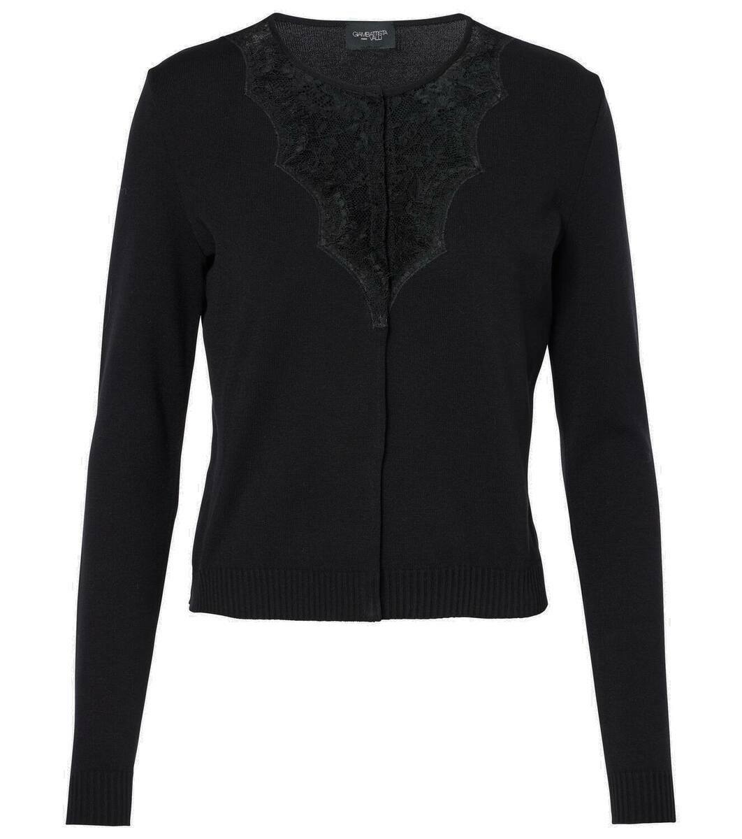 アウターその他 GIAMBATTISTA VALLI KNITTED CASHMERE CARDIGAN Giambattista Valli - Floral cashmere and silk cardigan