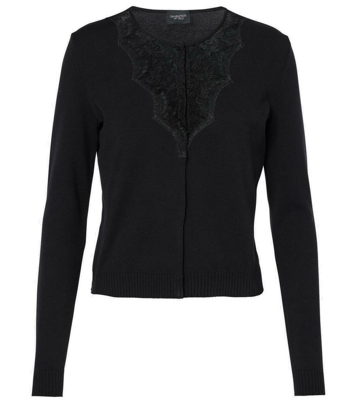 Photo: Giambattista Valli Lace-trimmed cardigan