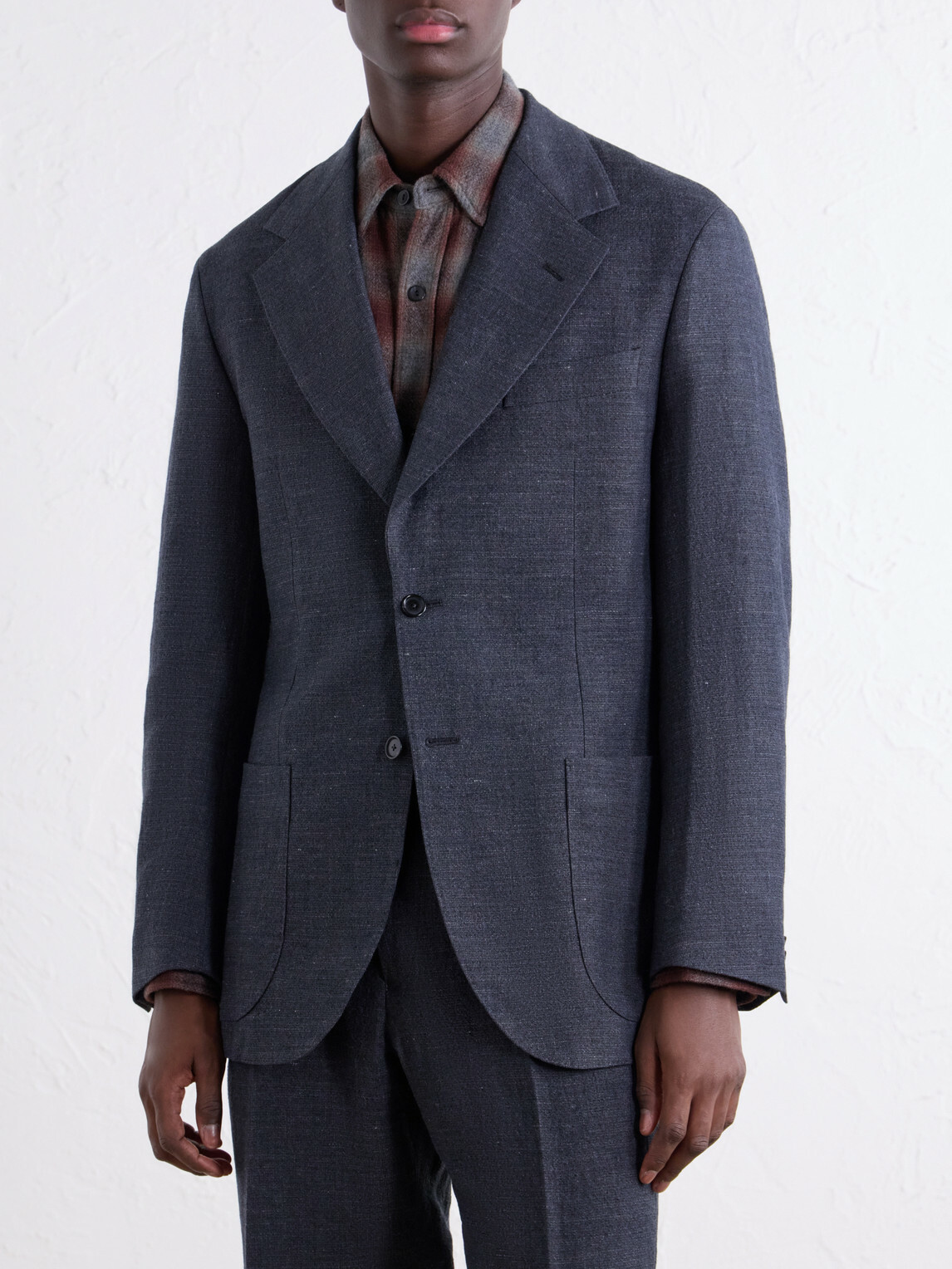 Kaptain Sunshine - Woven Wool, Linen and Hemp-Blend Suit Jacket - Gray