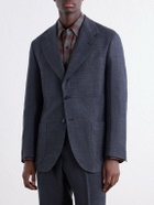 Kaptain Sunshine - Woven Wool, Linen and Hemp-Blend Suit Jacket - Gray