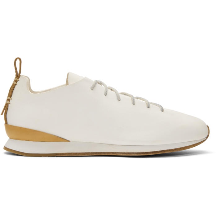 Photo: Feit White Leather Runner Sneakers 