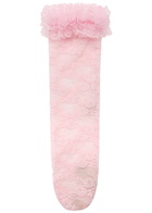 Self-portrait X Christopher Kane Ruffle-trimmed Lace Socks - Pink - One Size