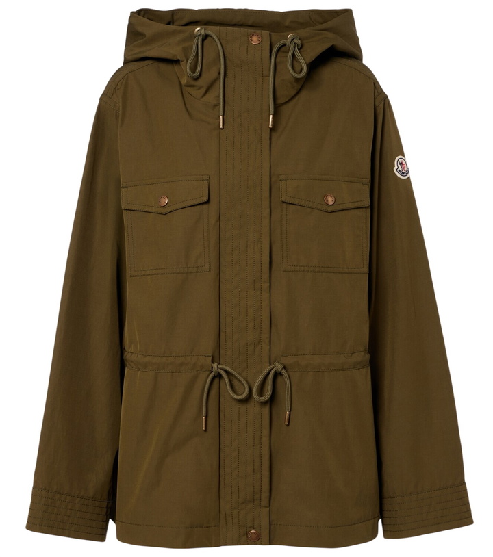 Photo: Moncler Serin hooded canvas jacket