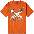 Pleasures Men's Don't Care T-Shirt in Texas Orange
