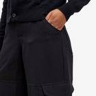 GCDS Women's Fluid Ultracargo Trousers in Nero