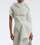 Maticevski Scintilla asymmetric georgette top