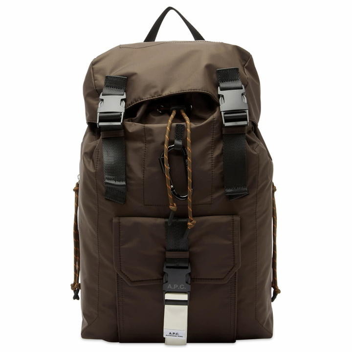 Photo: A.P.C. Men's Trek Backpack in Brown 