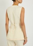 Faithfull The Brand Khai Wrap Woven top White