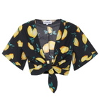 Alexandra Miro Sandy printed cotton crop top