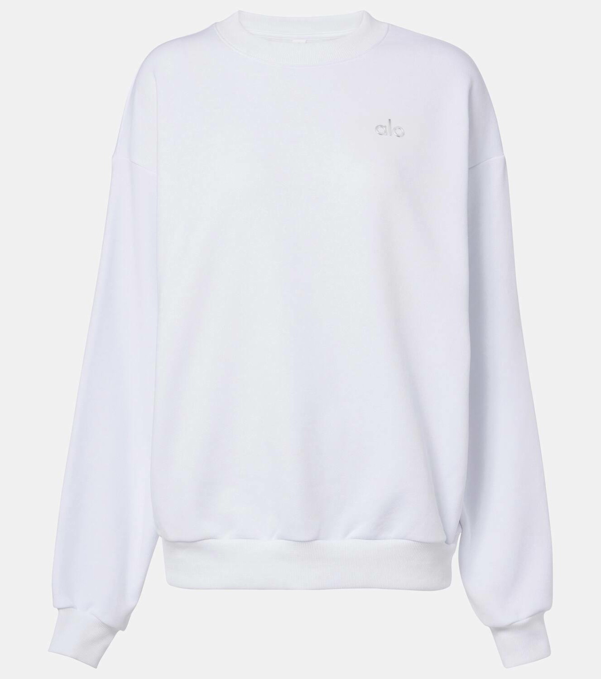 Alo Yoga Accolade スウェット ホワイト 人気 XS Alo Yoga Accolade cotton-blend sweatshirt Alo Yoga