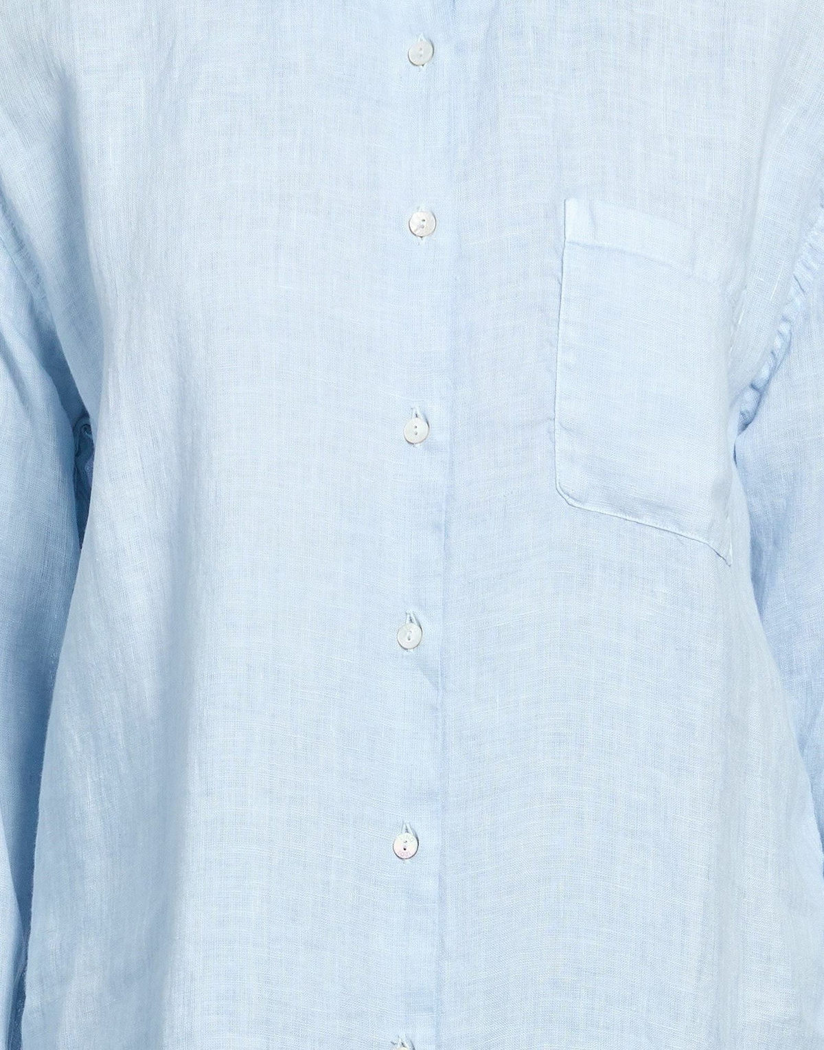 120% Lino Womens Shirt Pastel in Blue