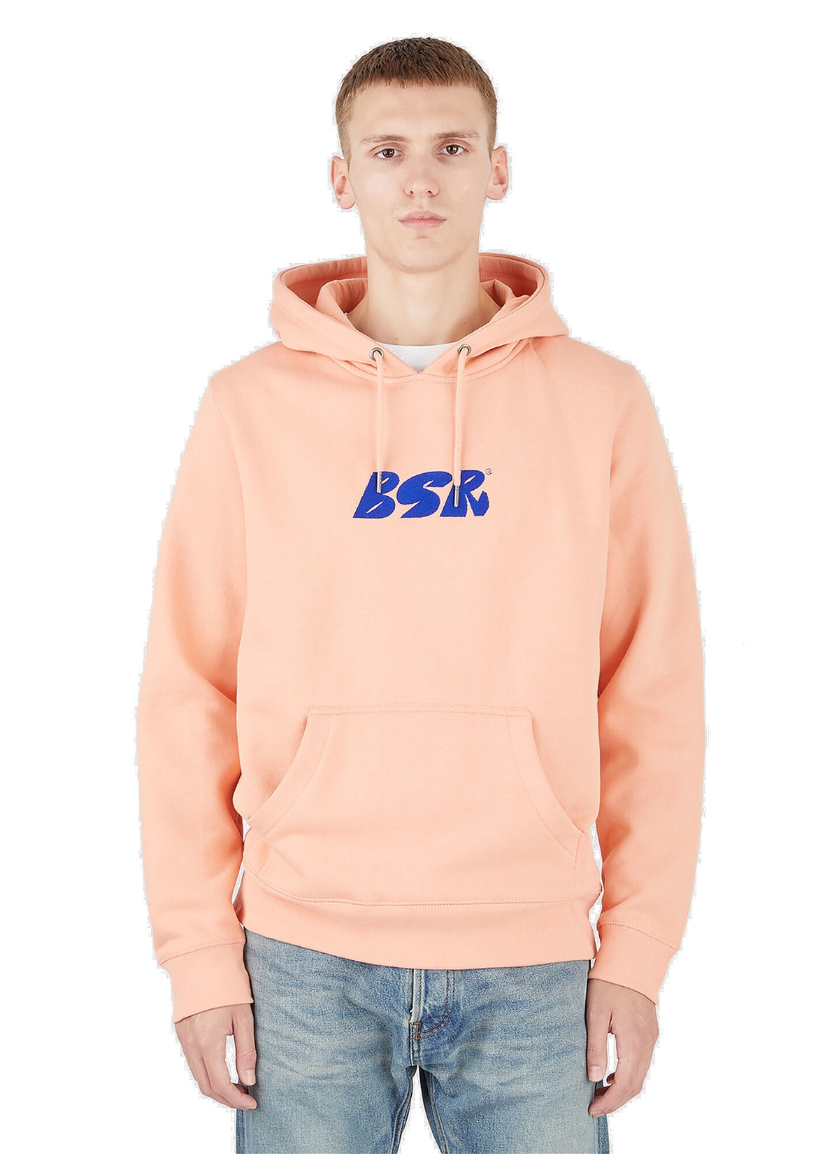 Photo: Embroidered Logo Hooded Sweatshirt in Pink