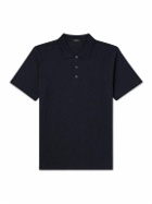 Theory - Bron Slub Cotton-Jersey Polo Shirt - Blue
