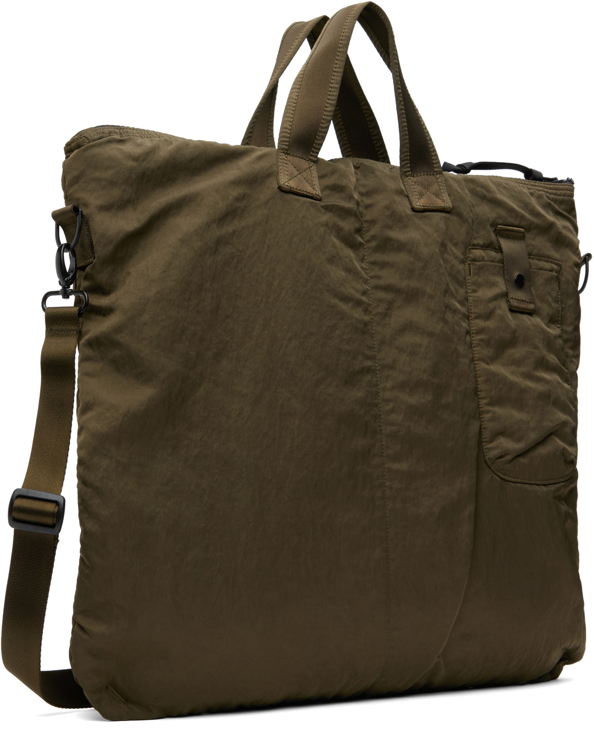 C.P. Company Green Nylon B Lens Tote C.P. Company