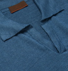 Altea - Linen Polo Shirt - Men - Blue