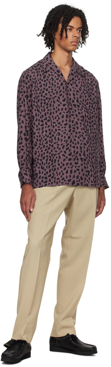 WACKO MARIA MINEDENIM別注leopard shirt WACKO MARIA Purple Leopard Shirt Wacko Maria