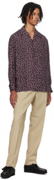 WACKO MARIA Purple Leopard Shirt