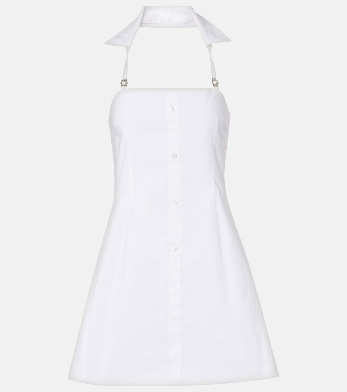 Coperni Halterneck cotton minidress