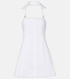 Coperni Halterneck cotton minidress
