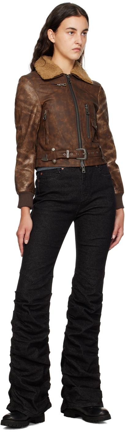 Andersson Bell Brown Austin Faux-Leather Jacket