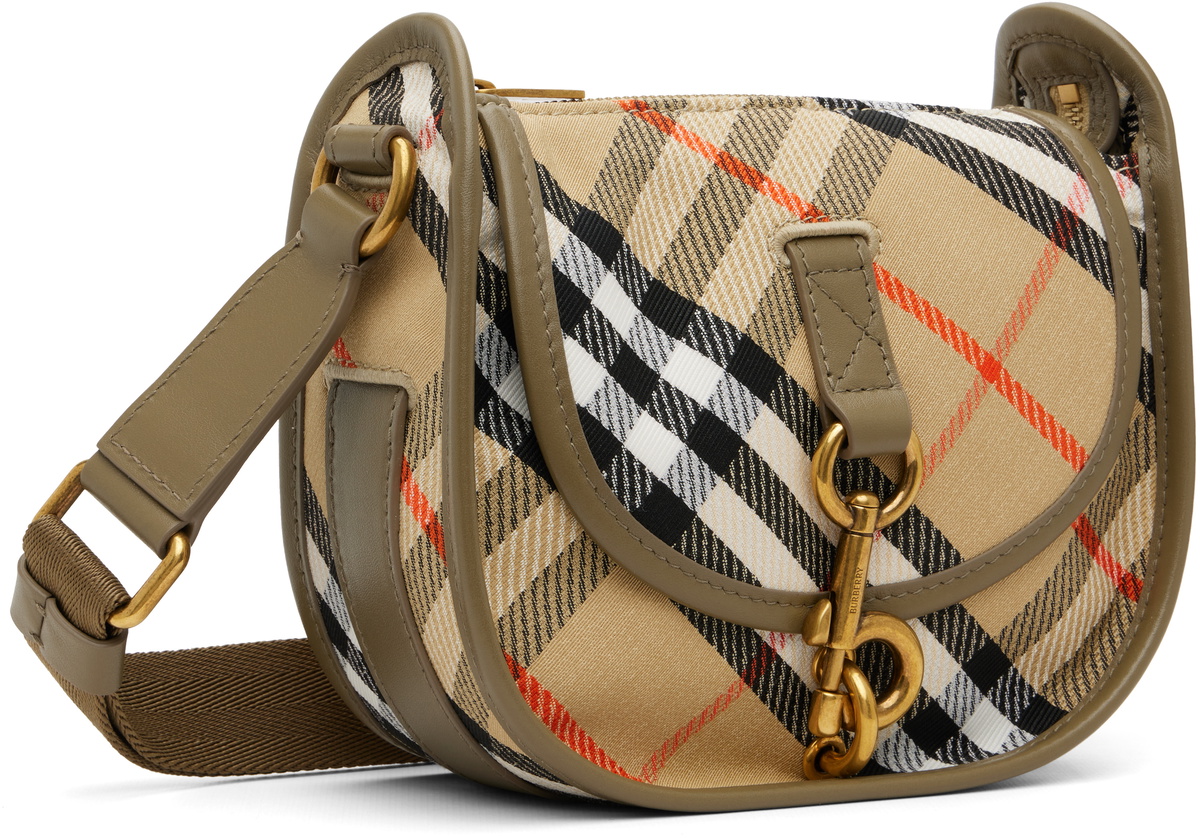 Burberry Beige Mini B Clip Messenger Bag