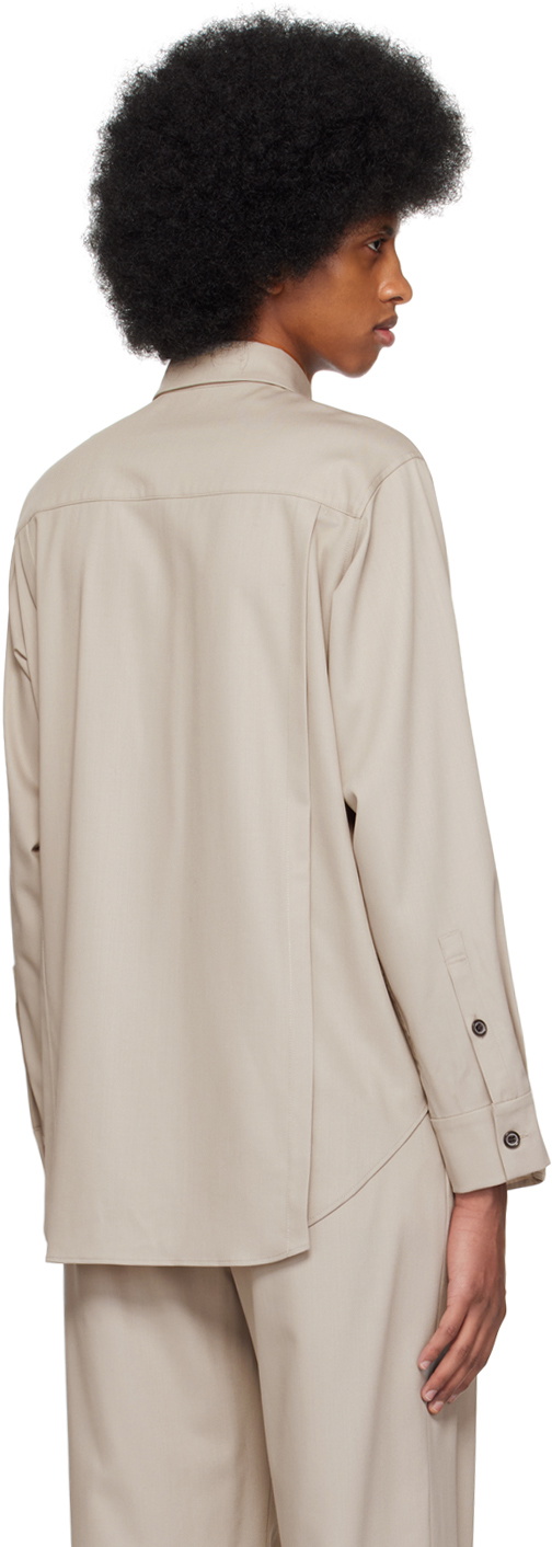 rito structure Gray Tuck Shirt