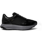 Dunhill - Aerial Patina Mesh and Leather Sneakers - Black