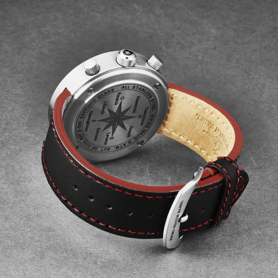 Zeno Ronda Auto Chronograph Automatic Black Dial Mens Watch B560-A17